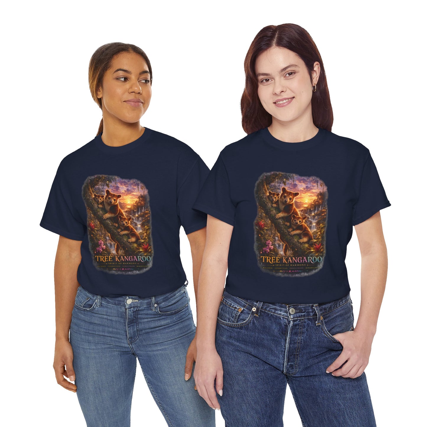 Tree Kangaroo T-Shirt – Mystic Forest Wildlife Design | Rare Nature Graphic Tee