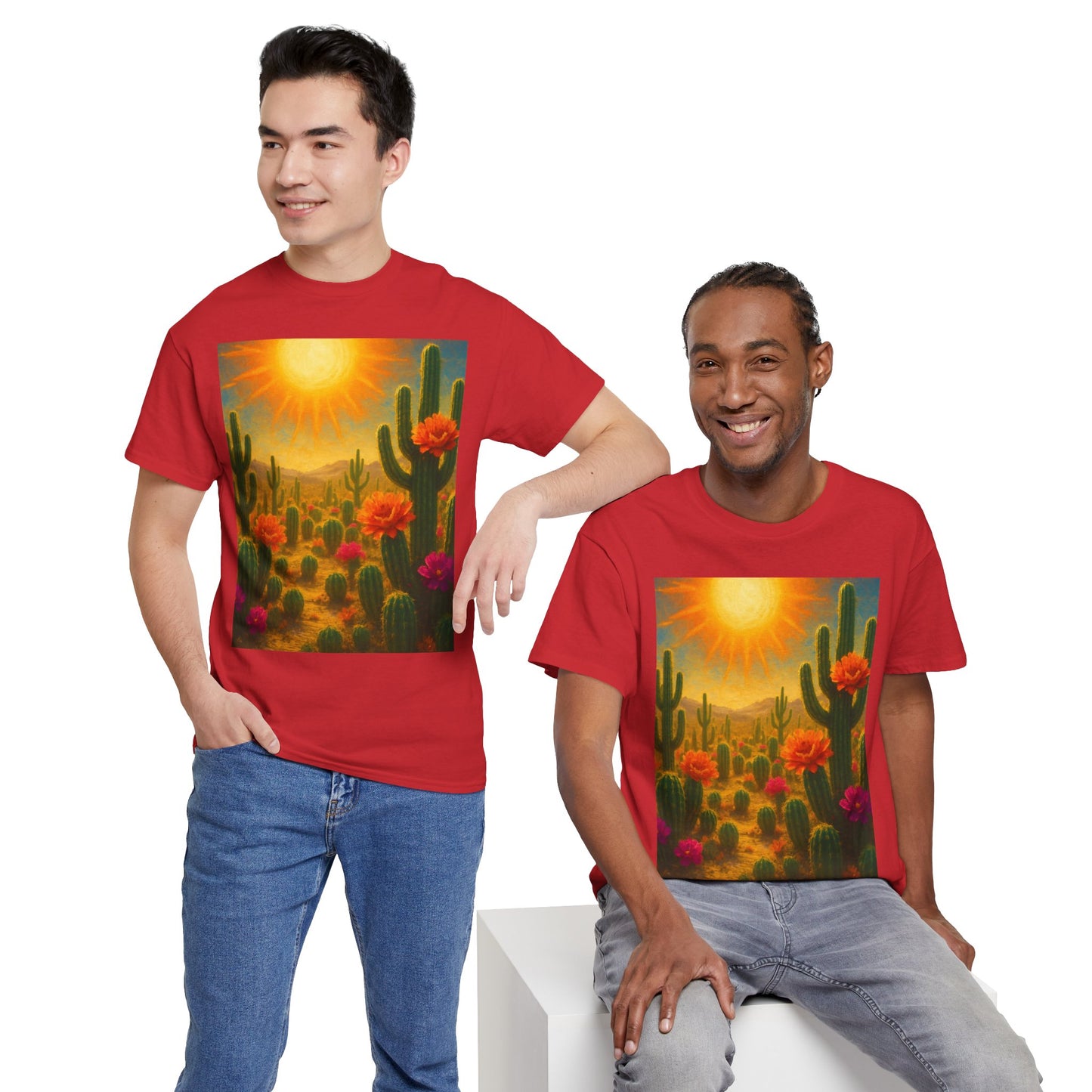 Desert Bloom T-Shirt – Minimalist Nature Aesthetic Tee
