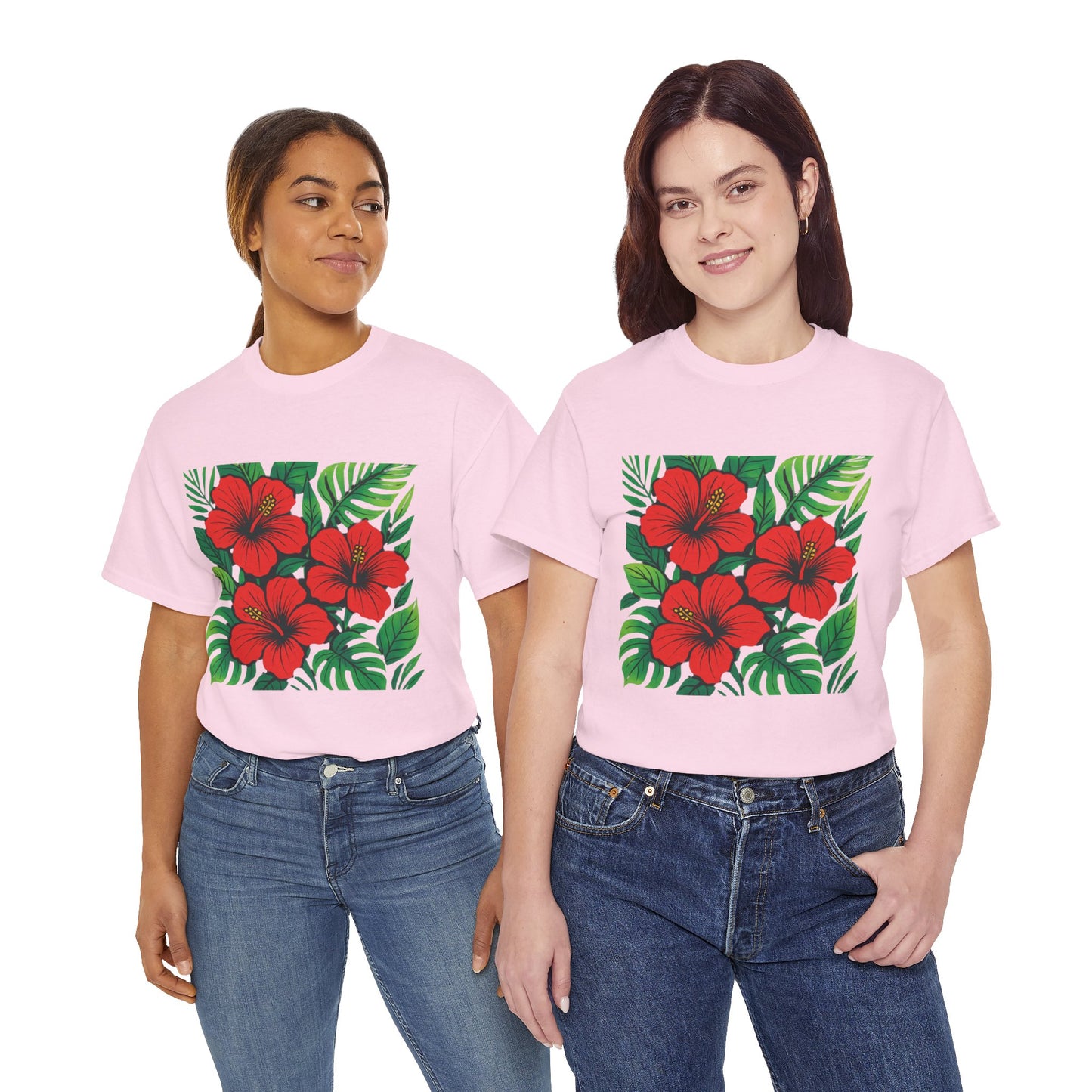 Tropical Hibiscus Flower T-Shirt – Summer Vibe Aesthetic Tee