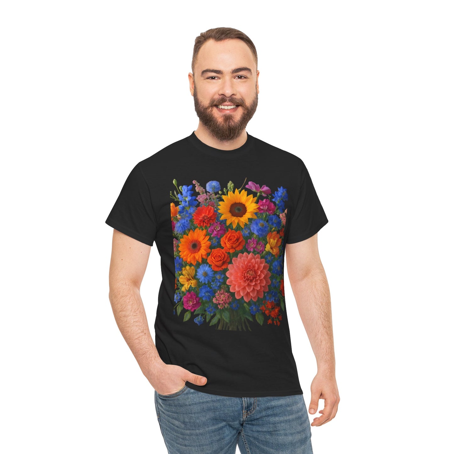 Garden Bouquet Flower T-Shirt – Summer Floral Aesthetic Tee