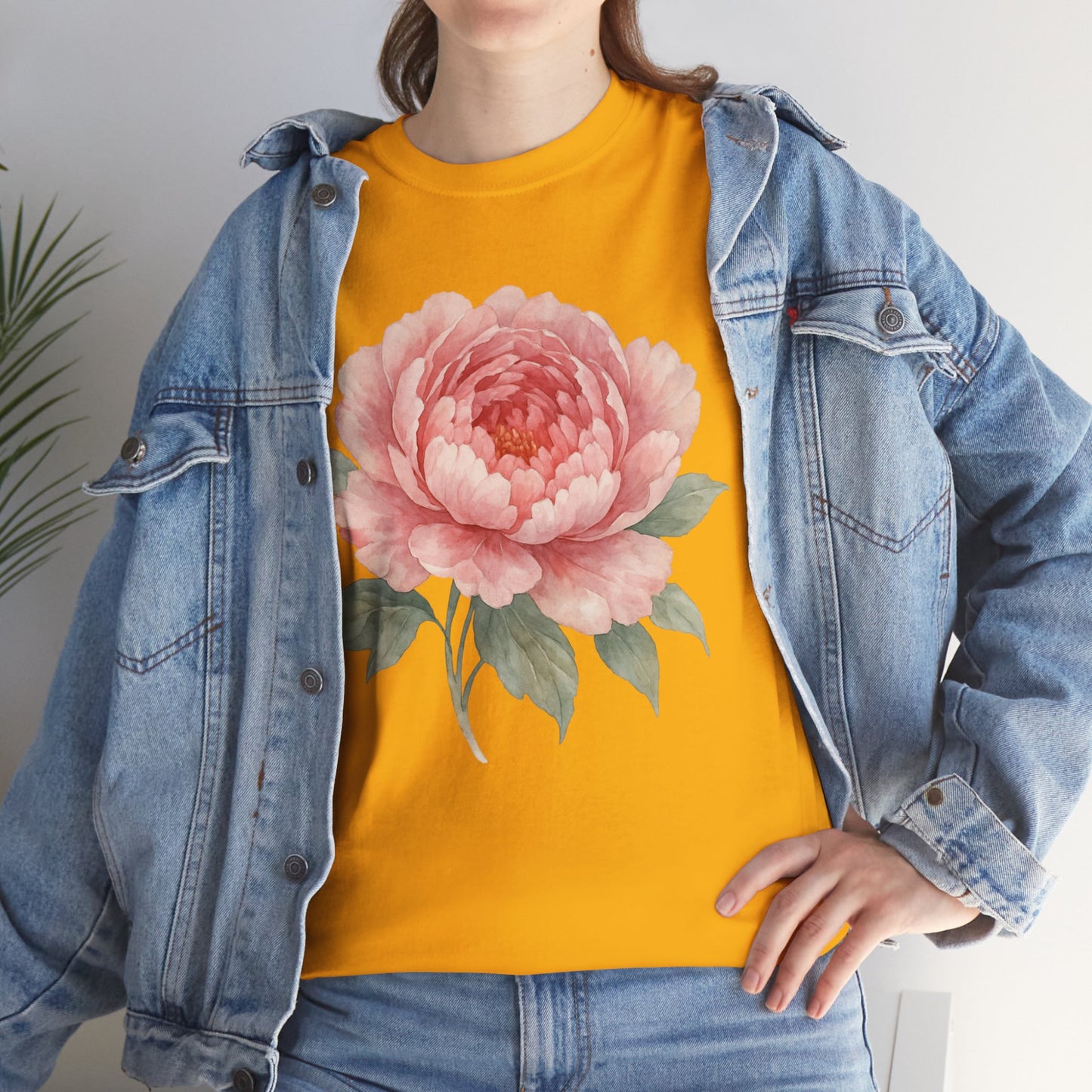 Peony Flower T-Shirt – Soft Floral Aesthetic Tee