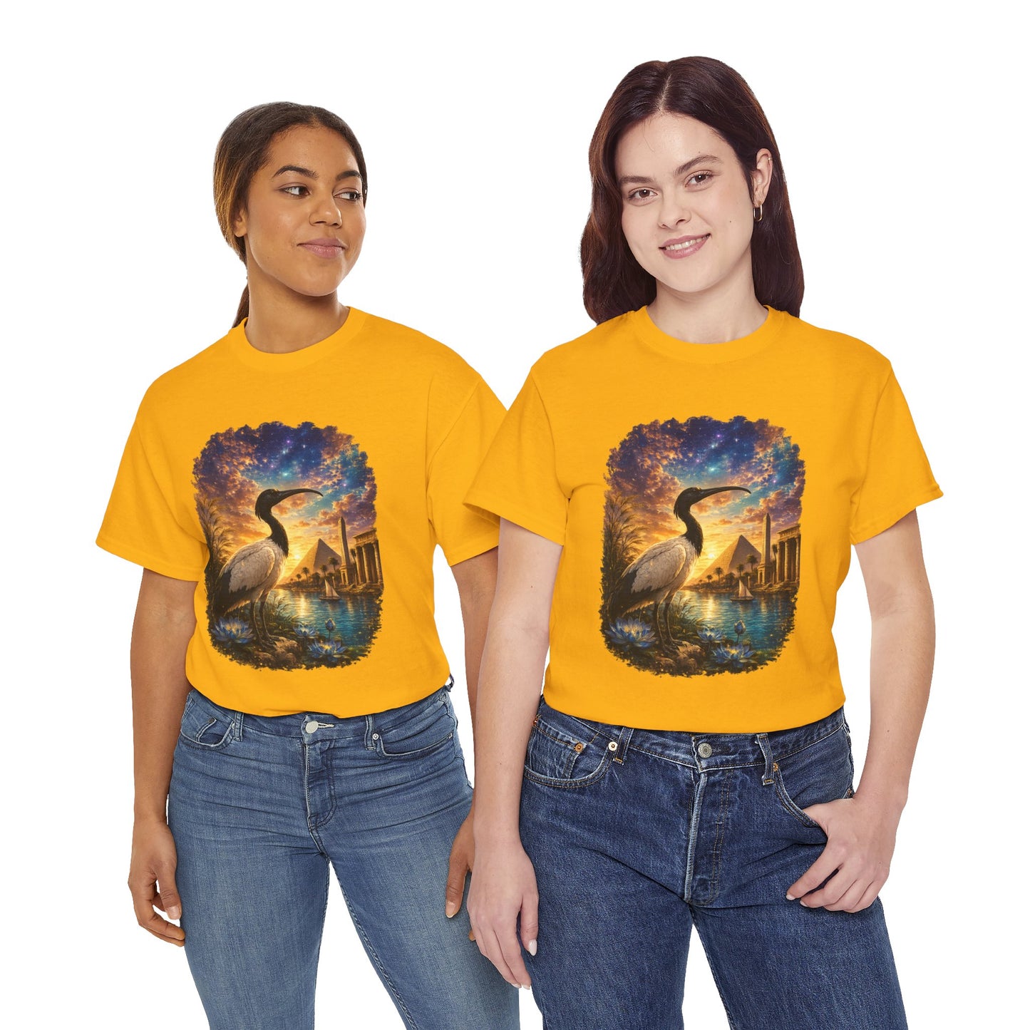 Spirit of Ancient Egypt – Sacred Ibis Nature T-Shirt | Egyptian Wildlife Graphic Tee