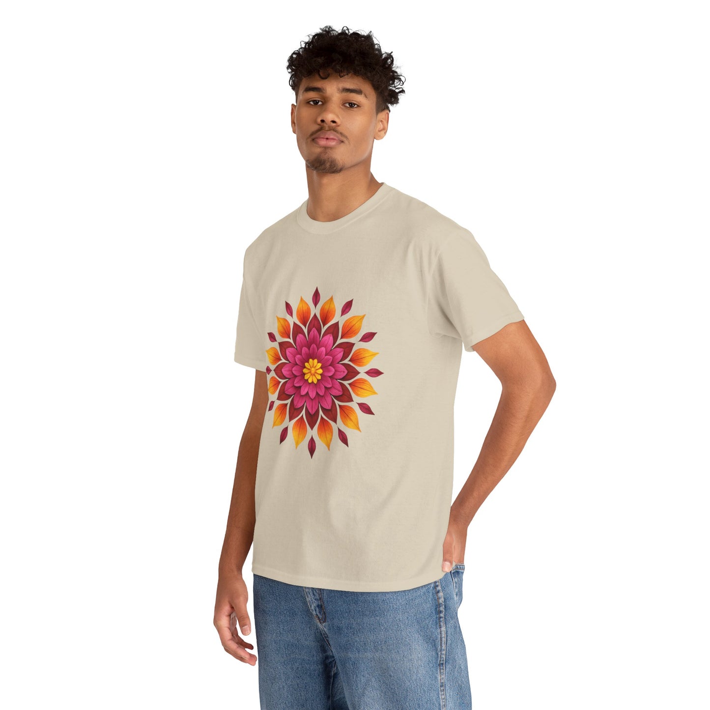 Floral Mandala T- Shirt -Boho Flower Aesthetic Tee