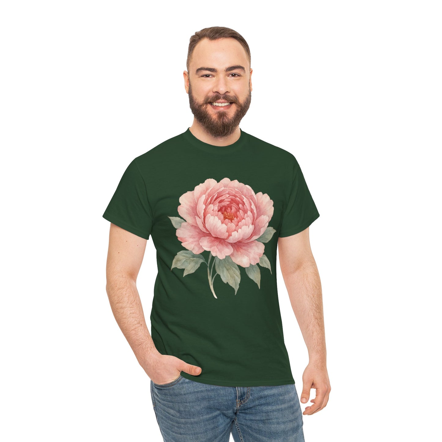 Peony Flower T-Shirt – Soft Floral Aesthetic Tee
