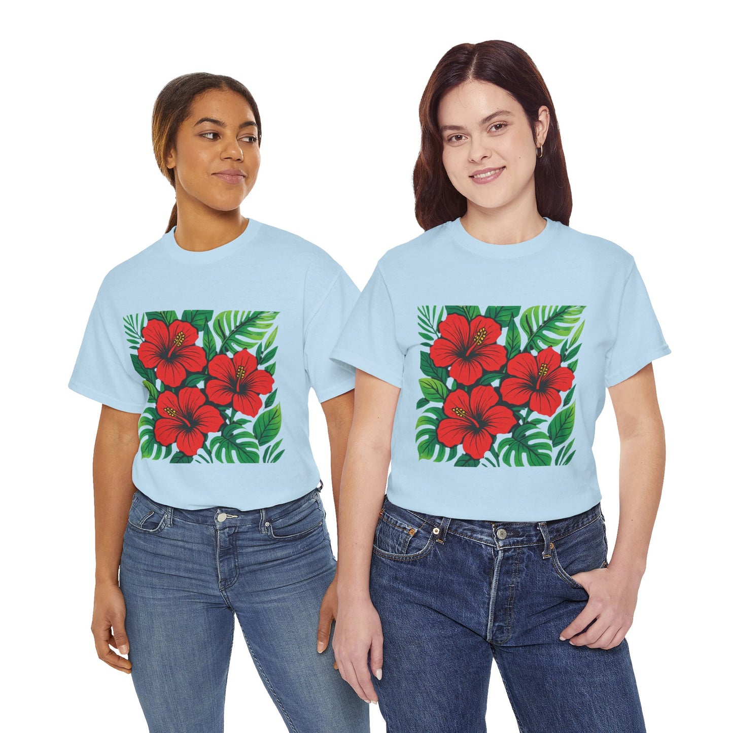 Tropical Hibiscus Flower T-Shirt – Summer Vibe Aesthetic Tee