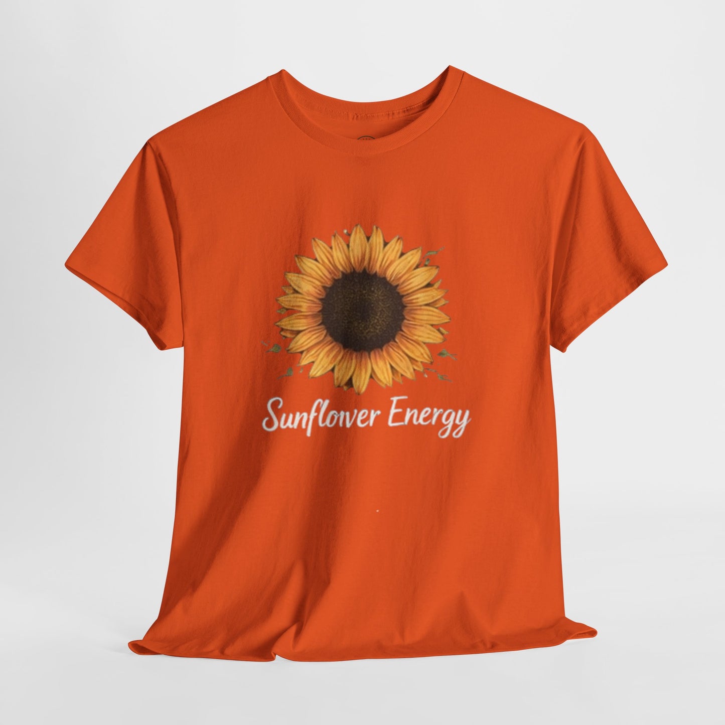 Sunflower Energy T- Shirt - Minimalist Nature Aesthetic Tee, Positive Vibes Graphic Shirt