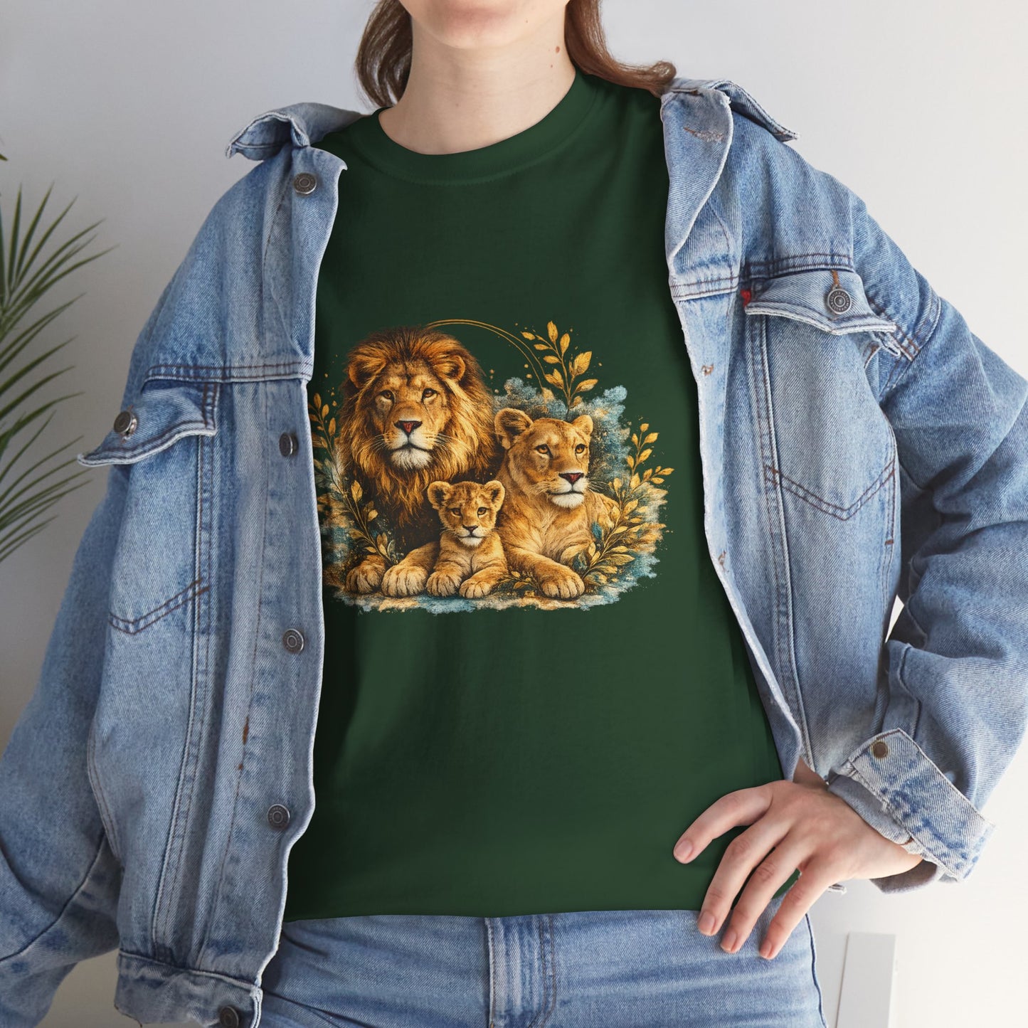 Lion Family T-Shirt – Majestic Wildlife Nature Design | Lion Pride Graphic Tee