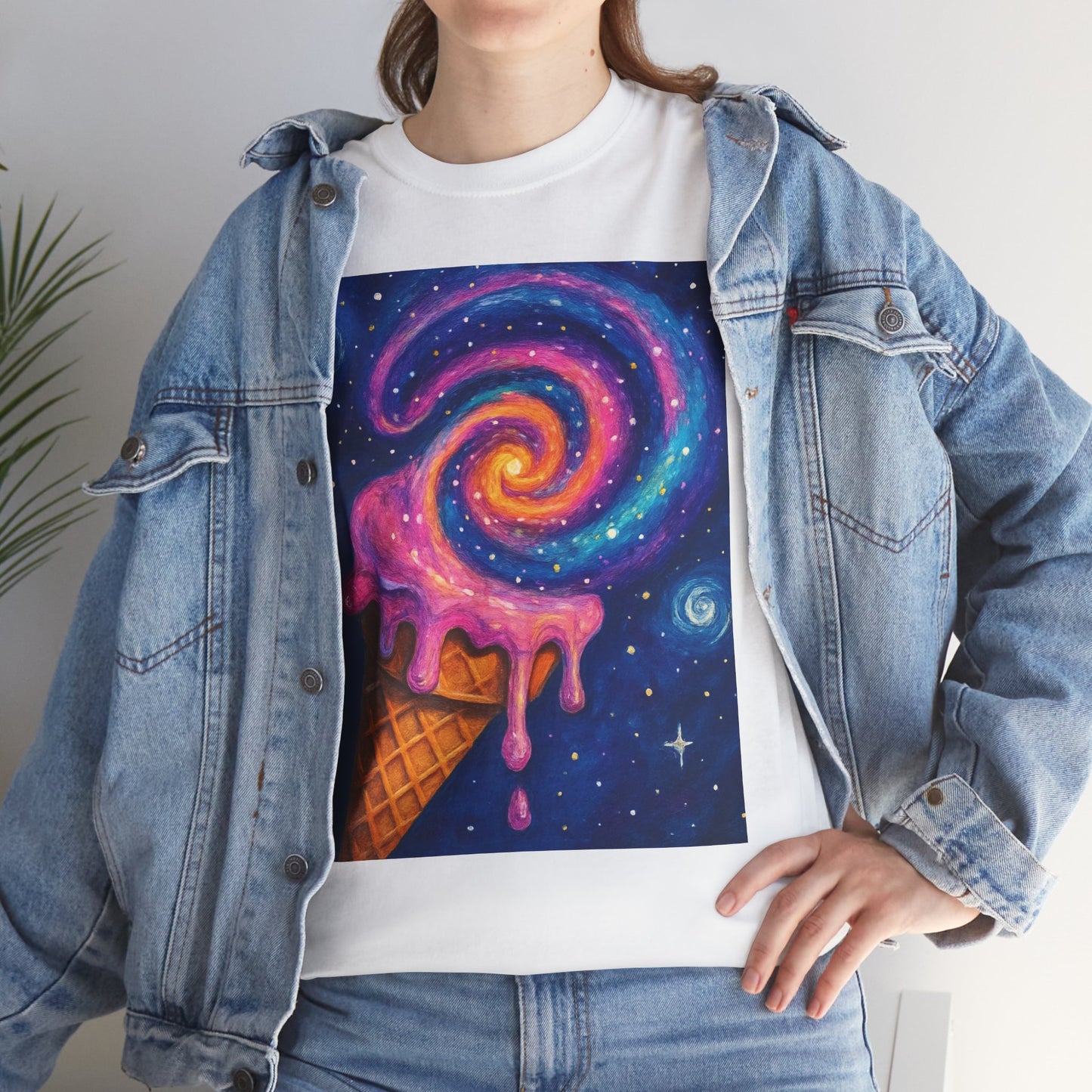Ice Cream Galaxy T-Shirt – Fun Cosmic Aesthetic Tee