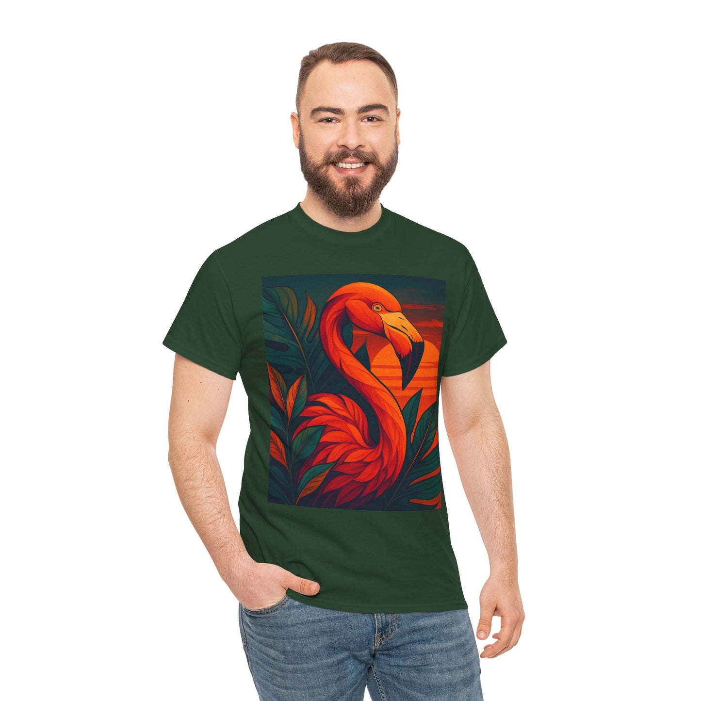 Tropical Animal Fusion T-Shirt – Exotic Nature Graphic Tee