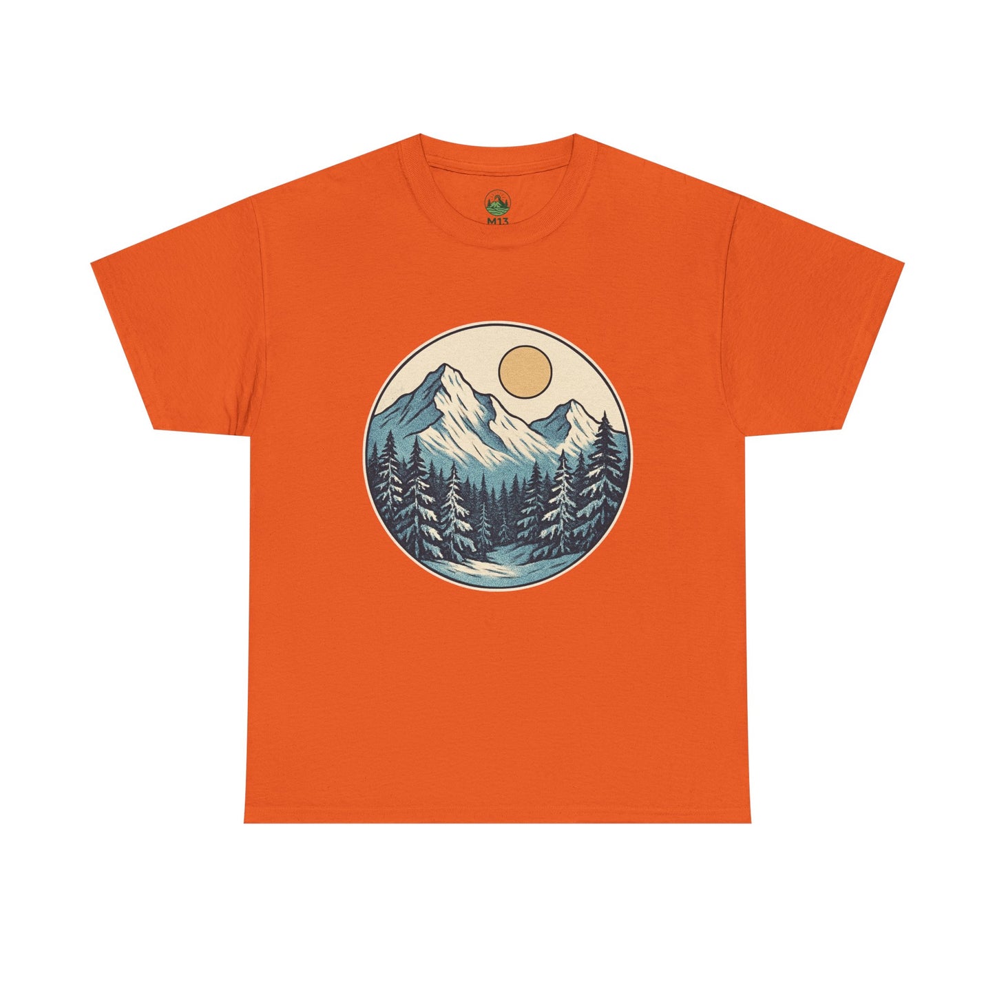 Winter Sunrise T-Shirt – Minimalist Nature Landscape Tee