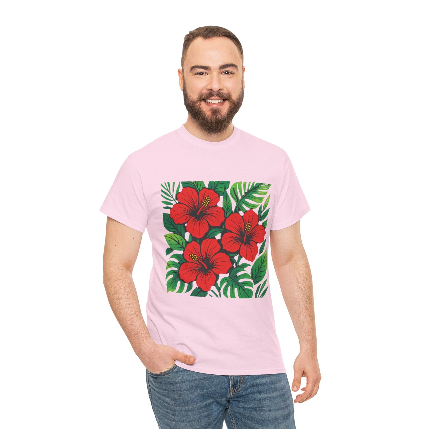 Tropical Hibiscus Flower T-Shirt – Summer Vibe Aesthetic Tee