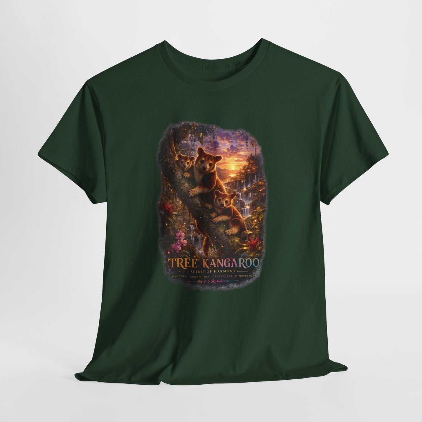 Tree Kangaroo T-Shirt – Mystic Forest Wildlife Design | Rare Nature Graphic Tee