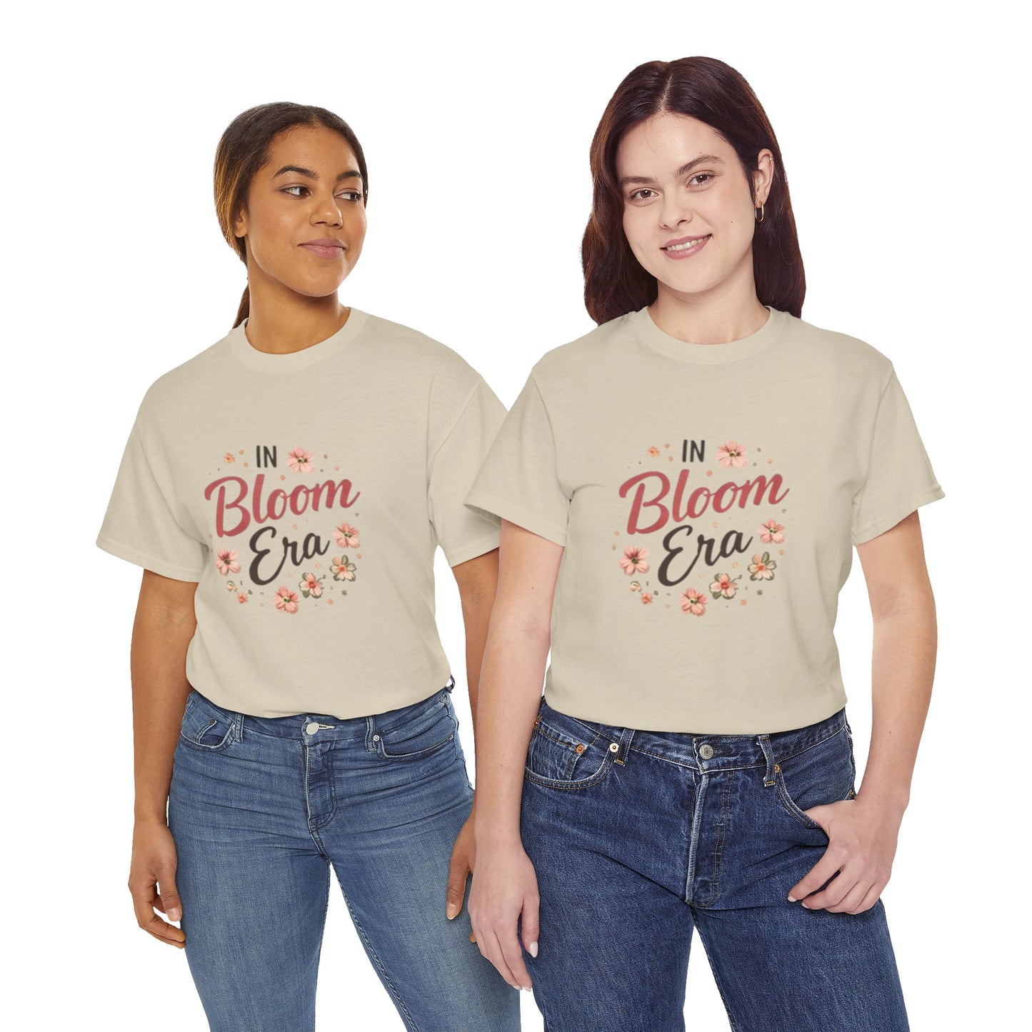In Bloom Era T-Shirt –Bloom Minimalist Floral Aesthetic Tee, Cute Feminine Graphic Shirt