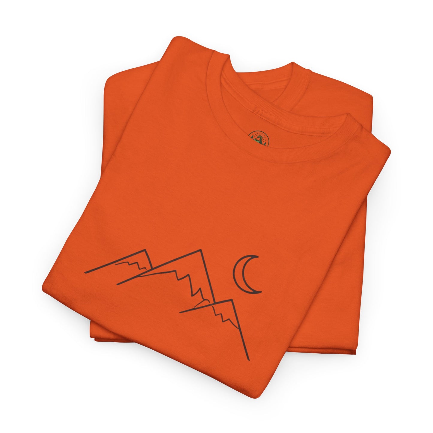 Mountain Moon T-Shirt – Minimalist Nature Night Aesthetic Tee
