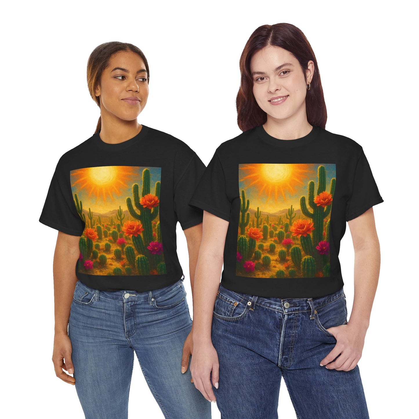Desert Bloom T-Shirt – Minimalist Nature Aesthetic Tee
