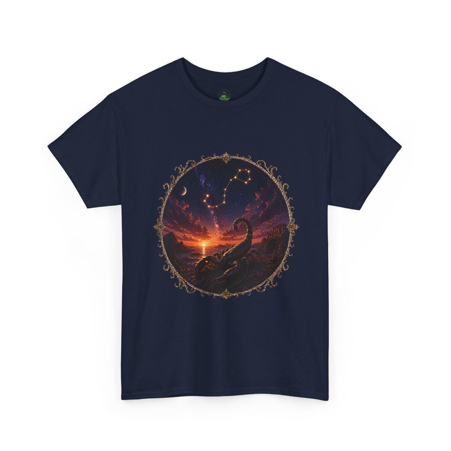 Scorpio Zodiac T-Shirt – Dark Scorpion Mystic Design | Intense Astrology Power Tee