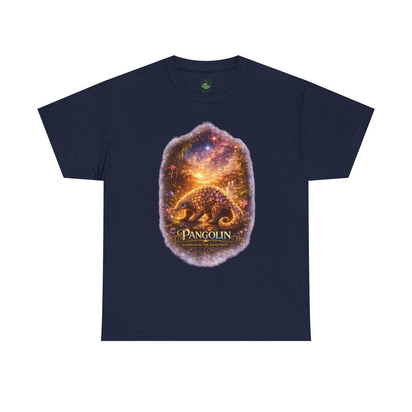 Pangolin T-Shirt – Mystic Forest Cosmic Design | Rare Wildlife Graphic Tee