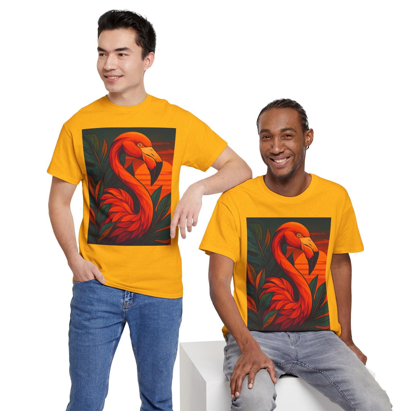Tropical Animal Fusion T-Shirt – Exotic Nature Graphic Tee