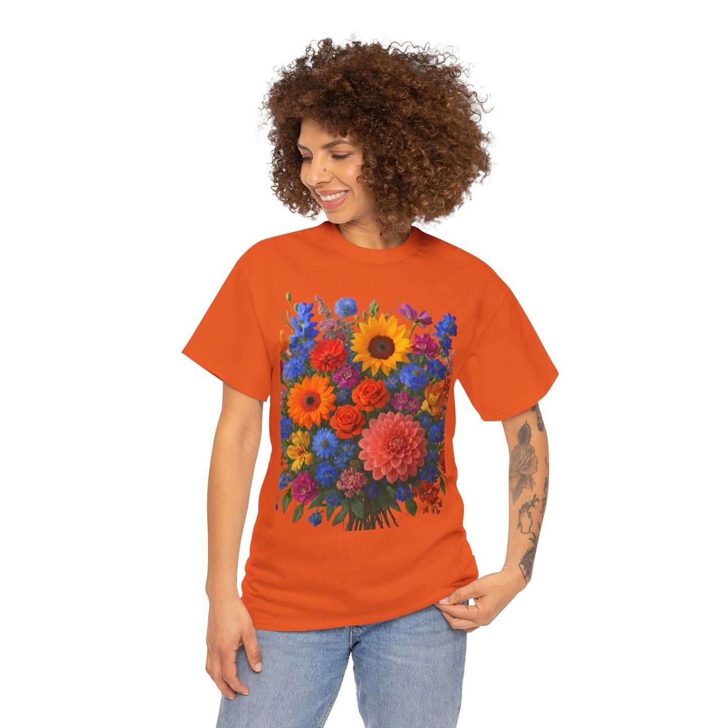 Garden Bouquet Flower T-Shirt – Summer Floral Aesthetic Tee