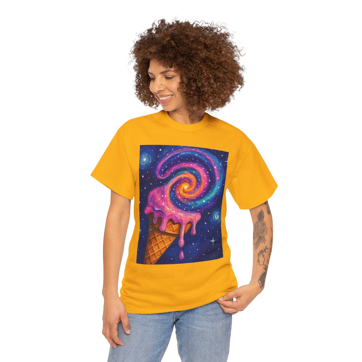 Ice Cream Galaxy T-Shirt – Fun Cosmic Aesthetic Tee