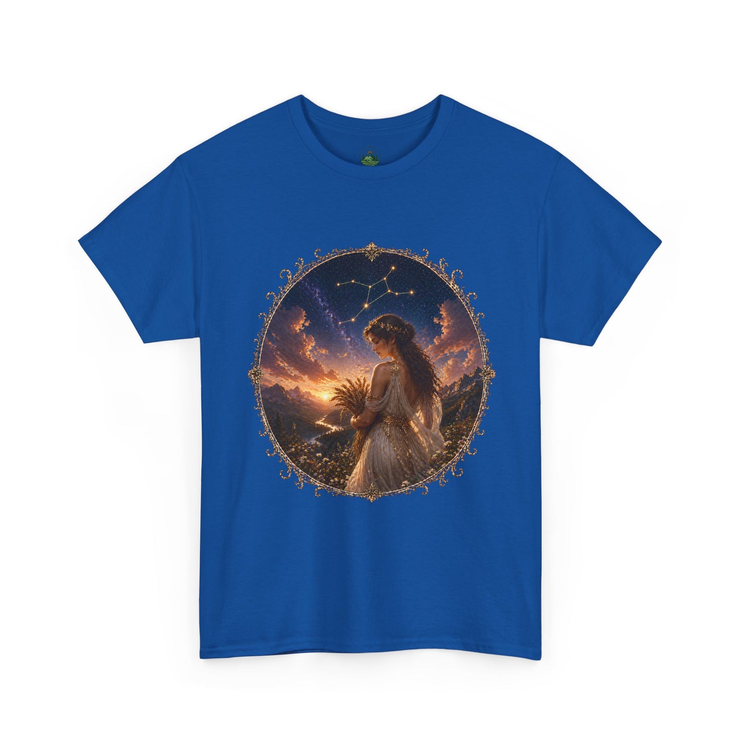 Virgo Zodiac T-Shirt – Minimalist Maiden Design | Elegant Astrology & Nature Tee