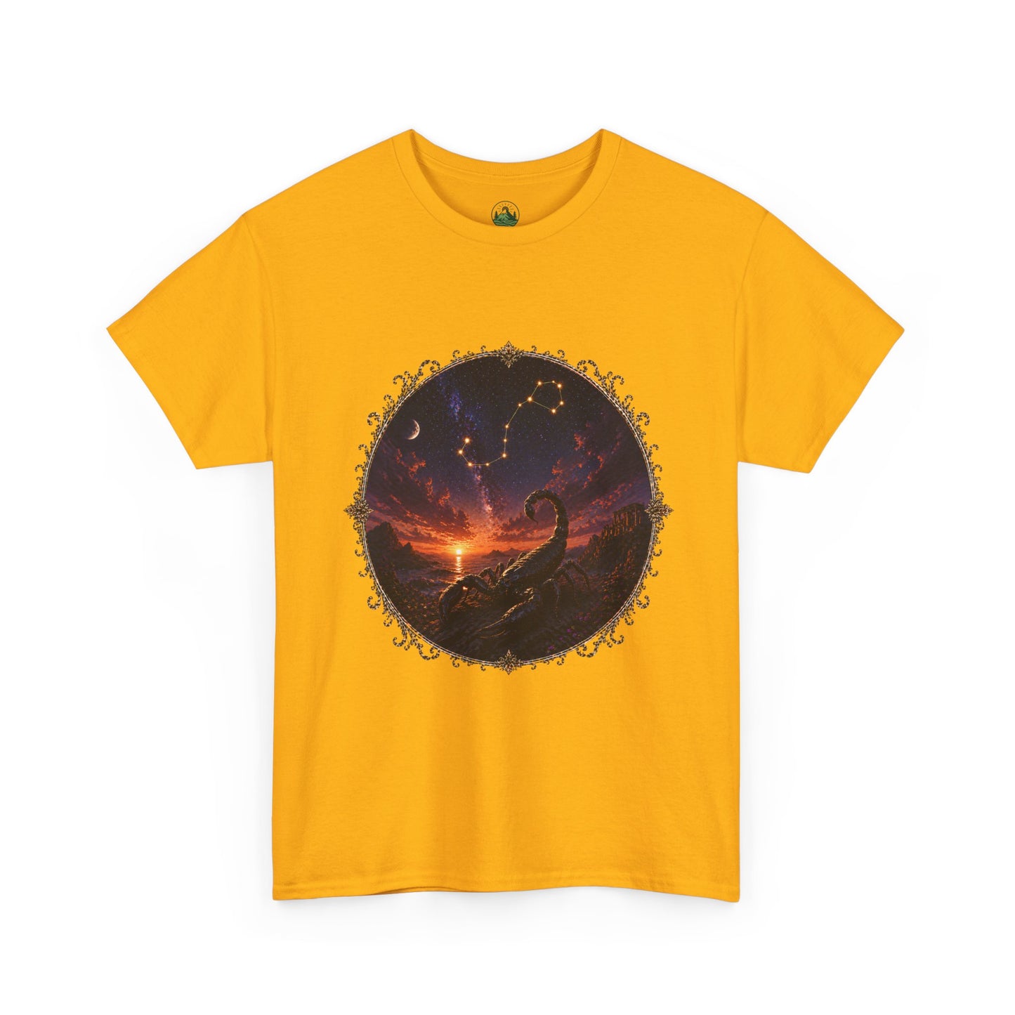 Scorpio Zodiac T-Shirt – Dark Scorpion Mystic Design | Intense Astrology Power Tee