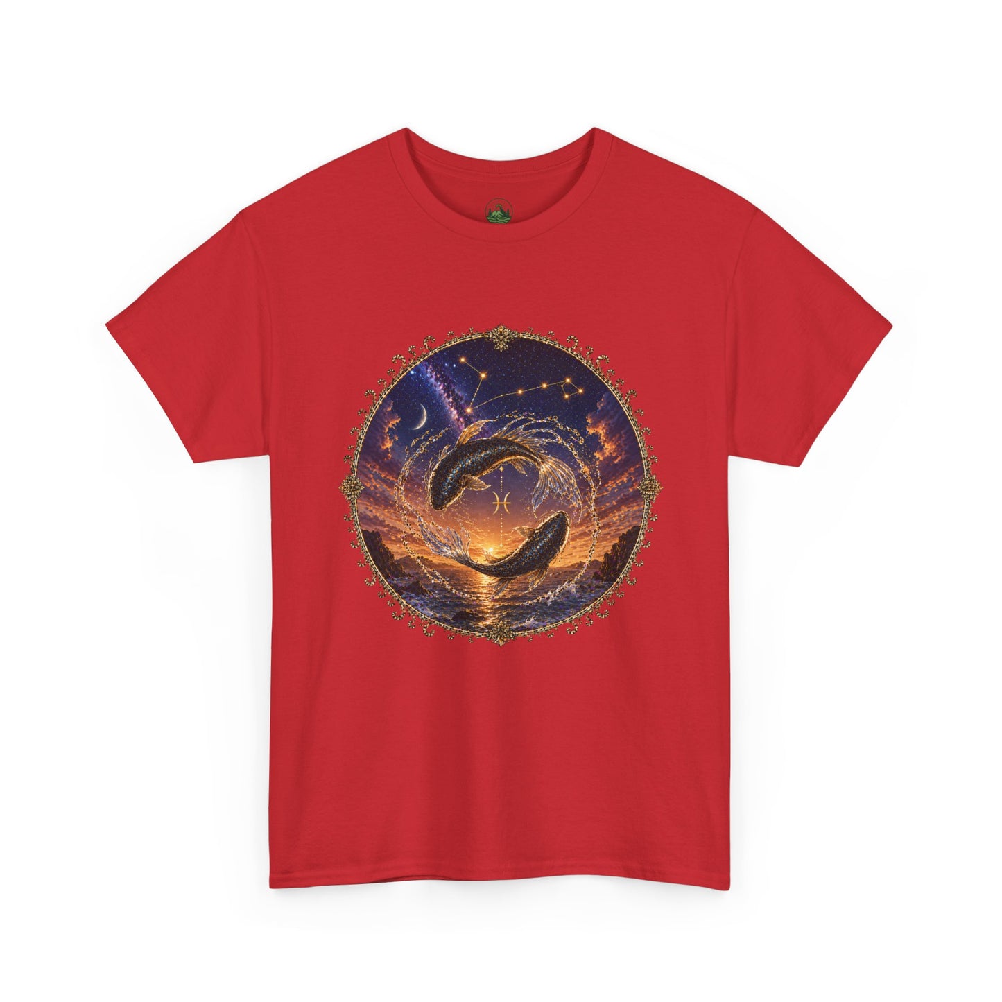 Pisces Zodiac T-Shirt – Dreamy Fish Cosmic Design | Spiritual & Aesthetic Astrology Tee