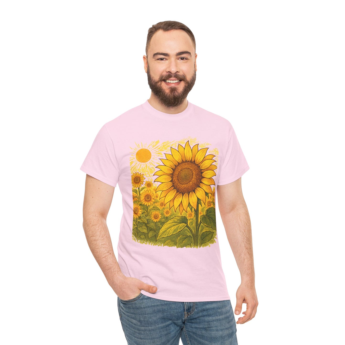 Sunflower Sunshine T-Shirt – Bright Floral Aesthetic Tee