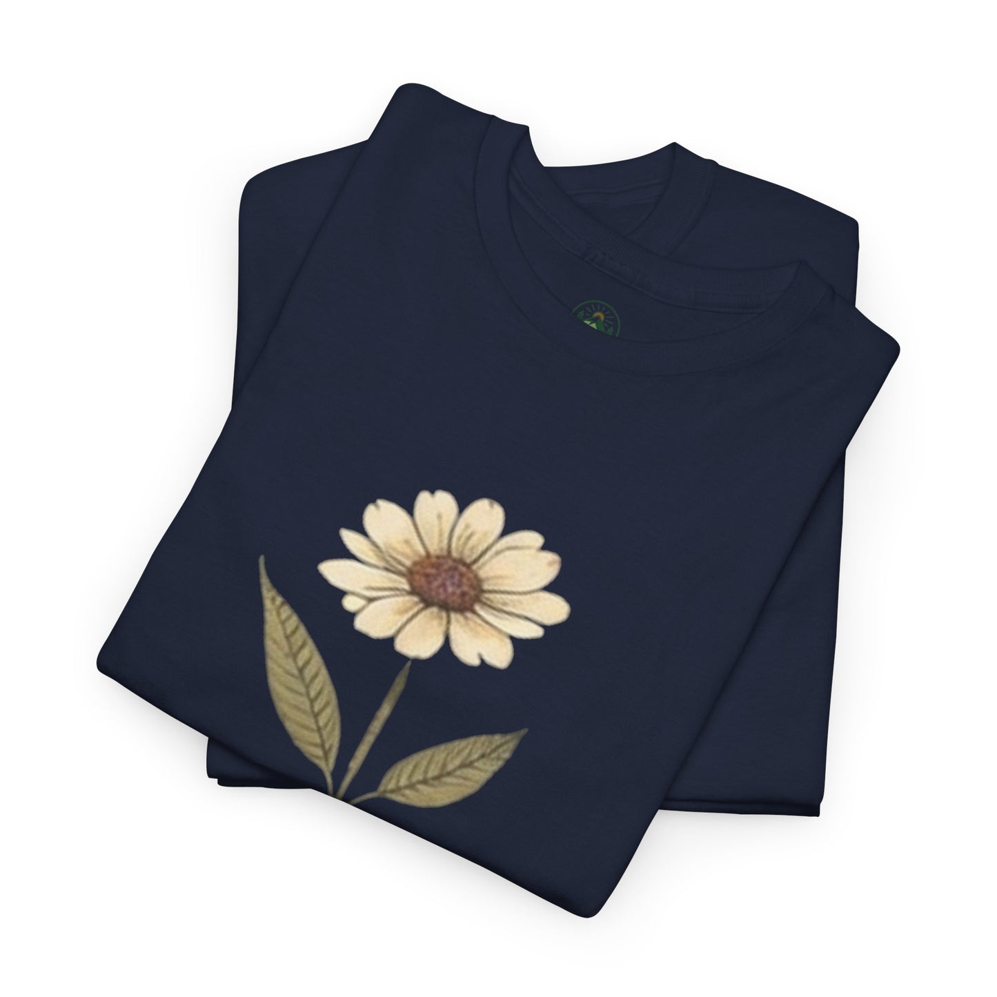 Minimalist Flower Roots T-Shirt – Nature Inspired Graphic Tee, Botanical Design, Aesthetic Plant Shirt, Unisex Cotton Tee
