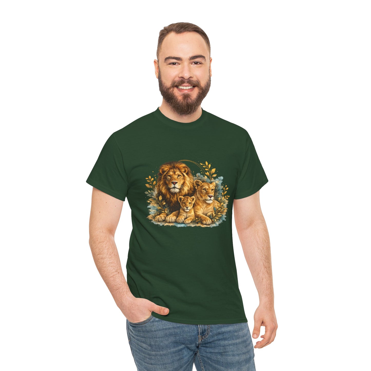 Lion Family T-Shirt – Majestic Wildlife Nature Design | Lion Pride Graphic Tee