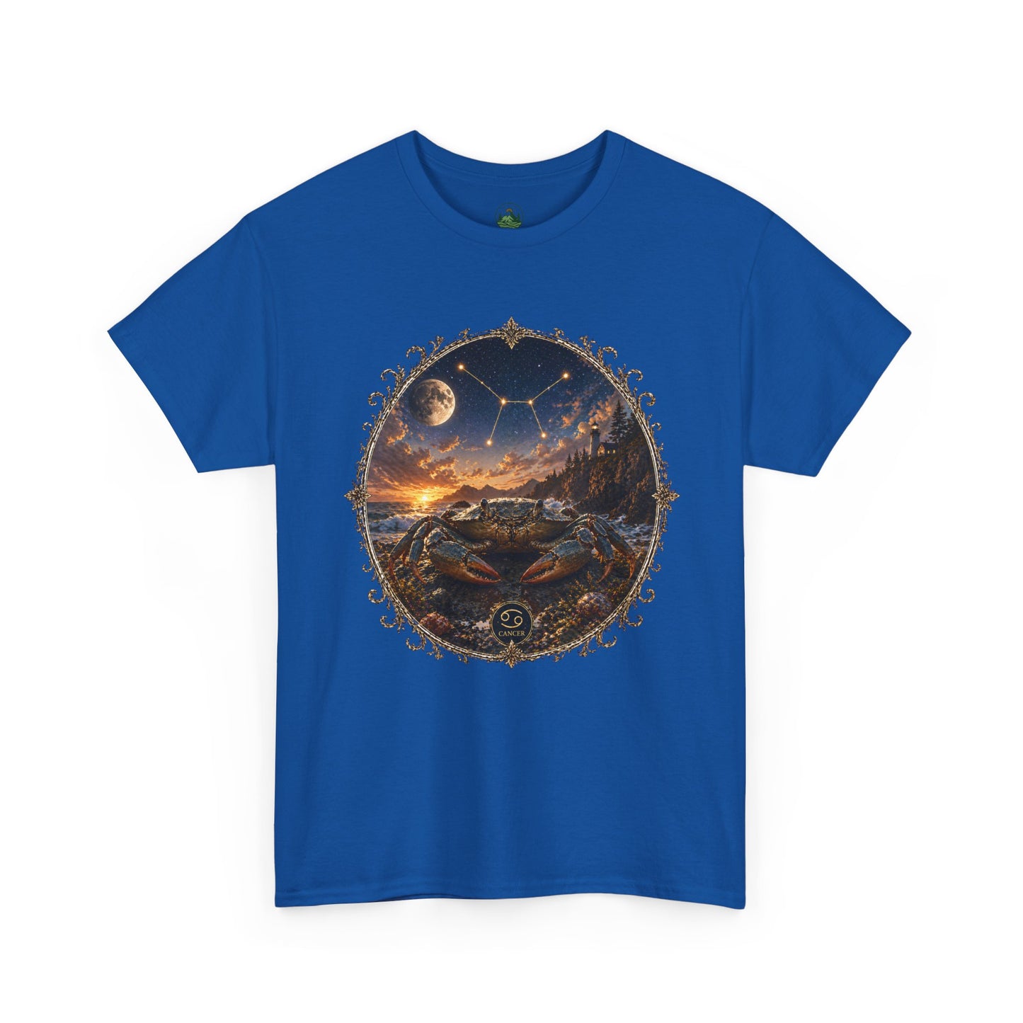 Cancer Zodiac T-Shirt – Mystic Crab Moon Design | Emotional & Cosmic Astrology Tee