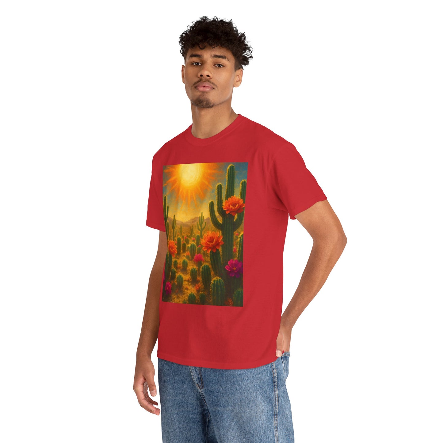 Desert Bloom T-Shirt – Minimalist Nature Aesthetic Tee