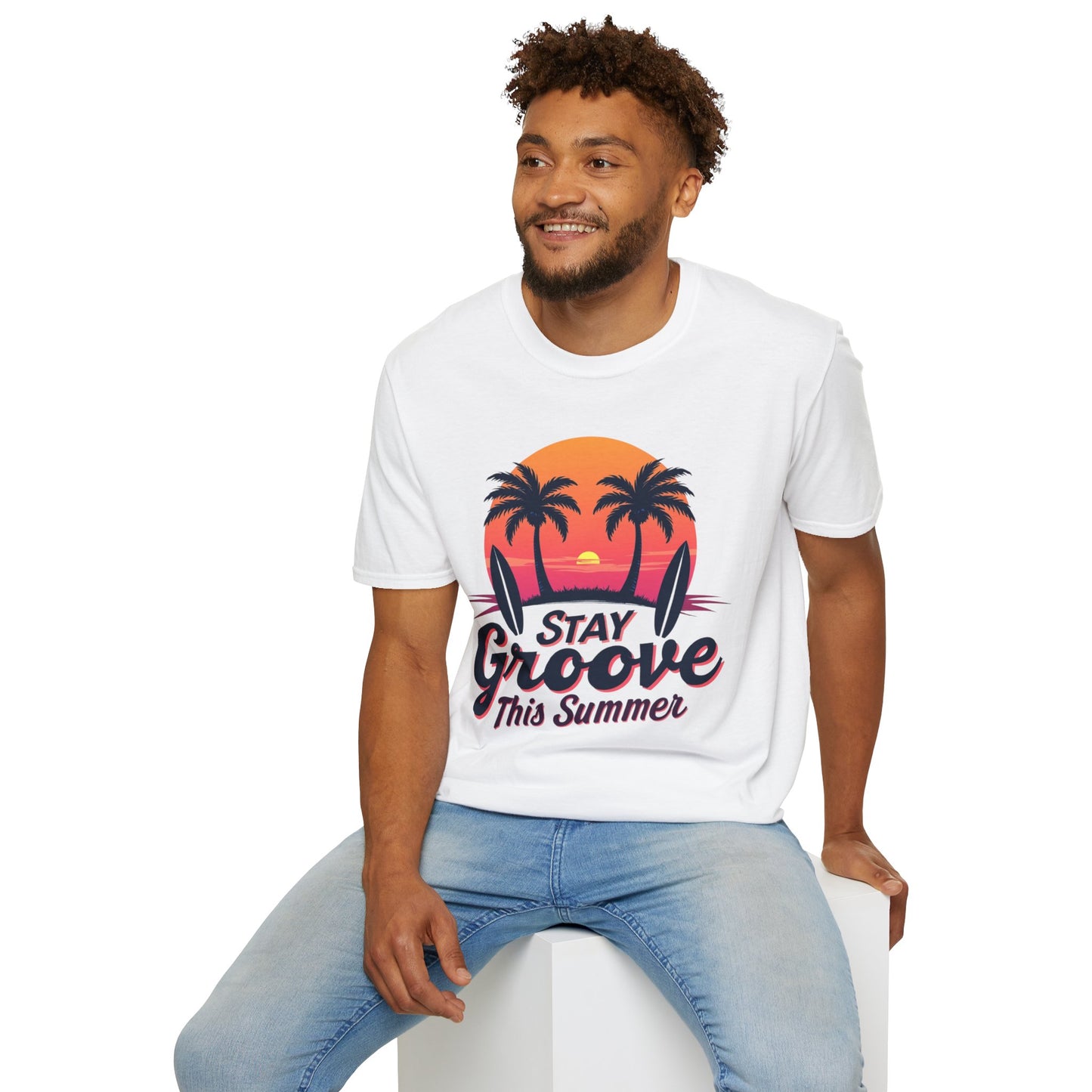 Stay Groovy Summer T-Shirt – Retro Vibe Graphic Tee