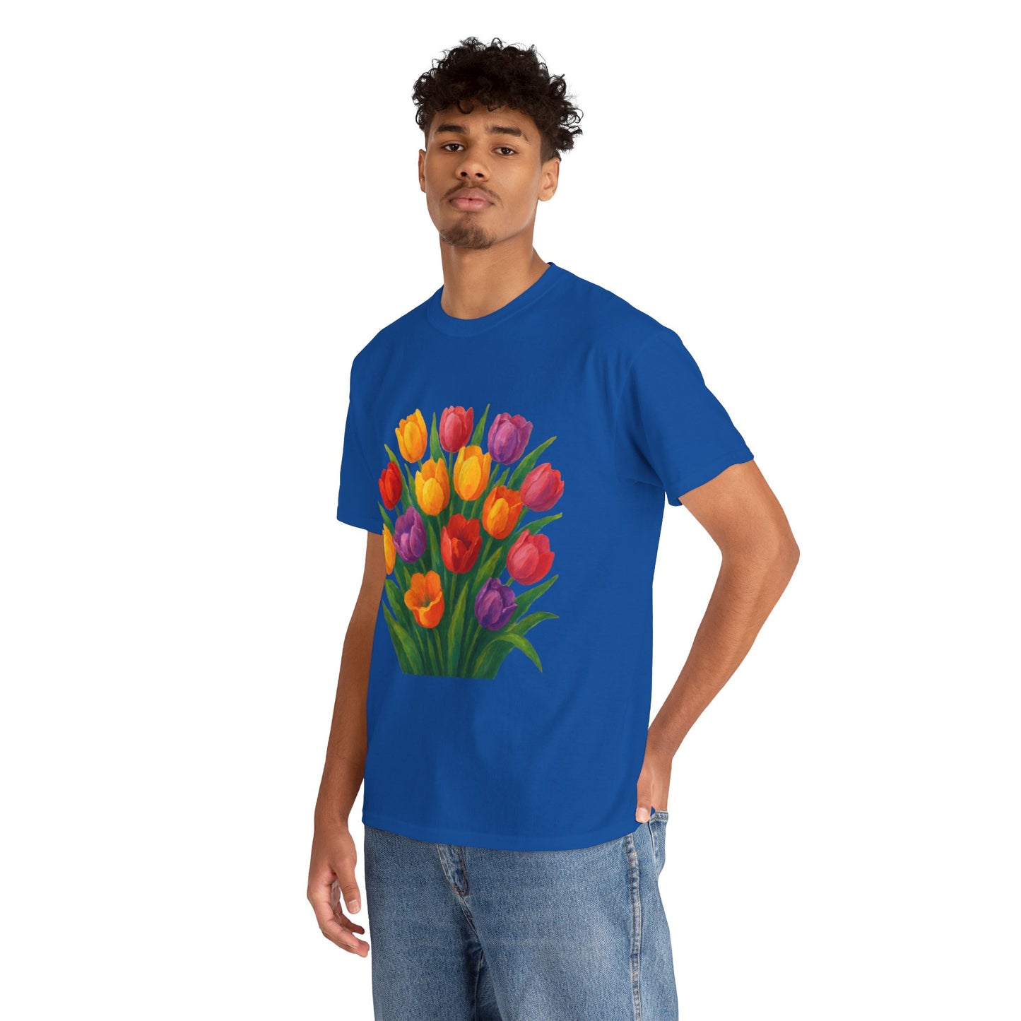 Spring Tulip Flower T- SHIRT - Vibrant Floral Aesthetic Tee