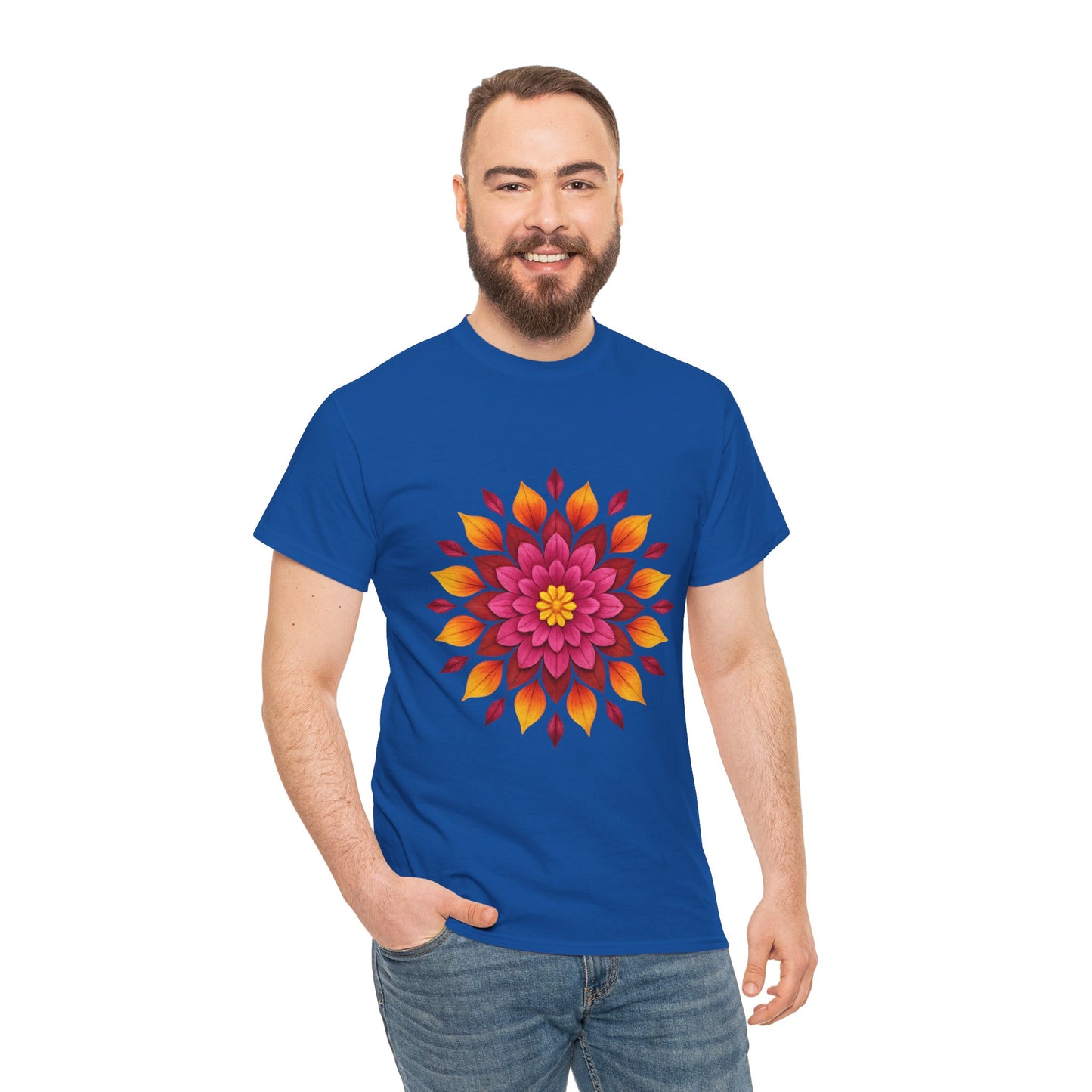 Floral Mandala T- Shirt -Boho Flower Aesthetic Tee