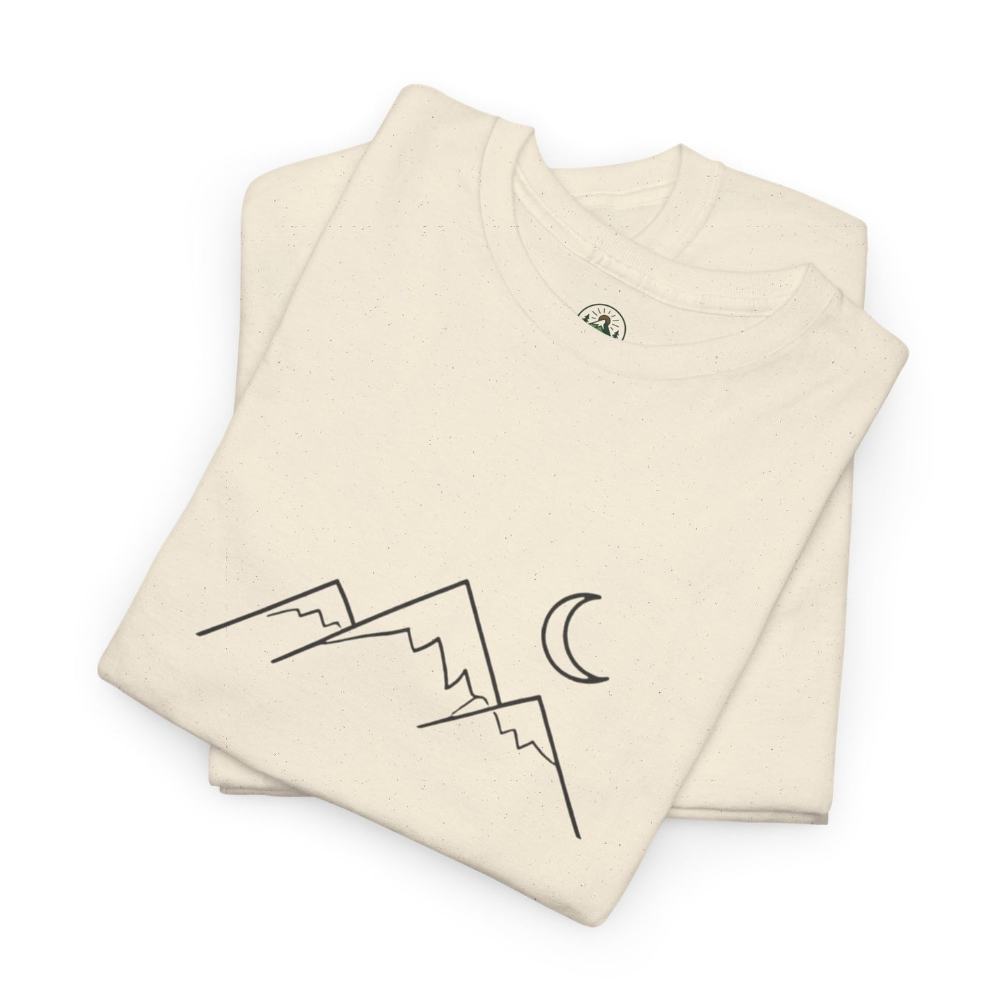 Mountain Moon T-Shirt – Minimalist Nature Night Aesthetic Tee