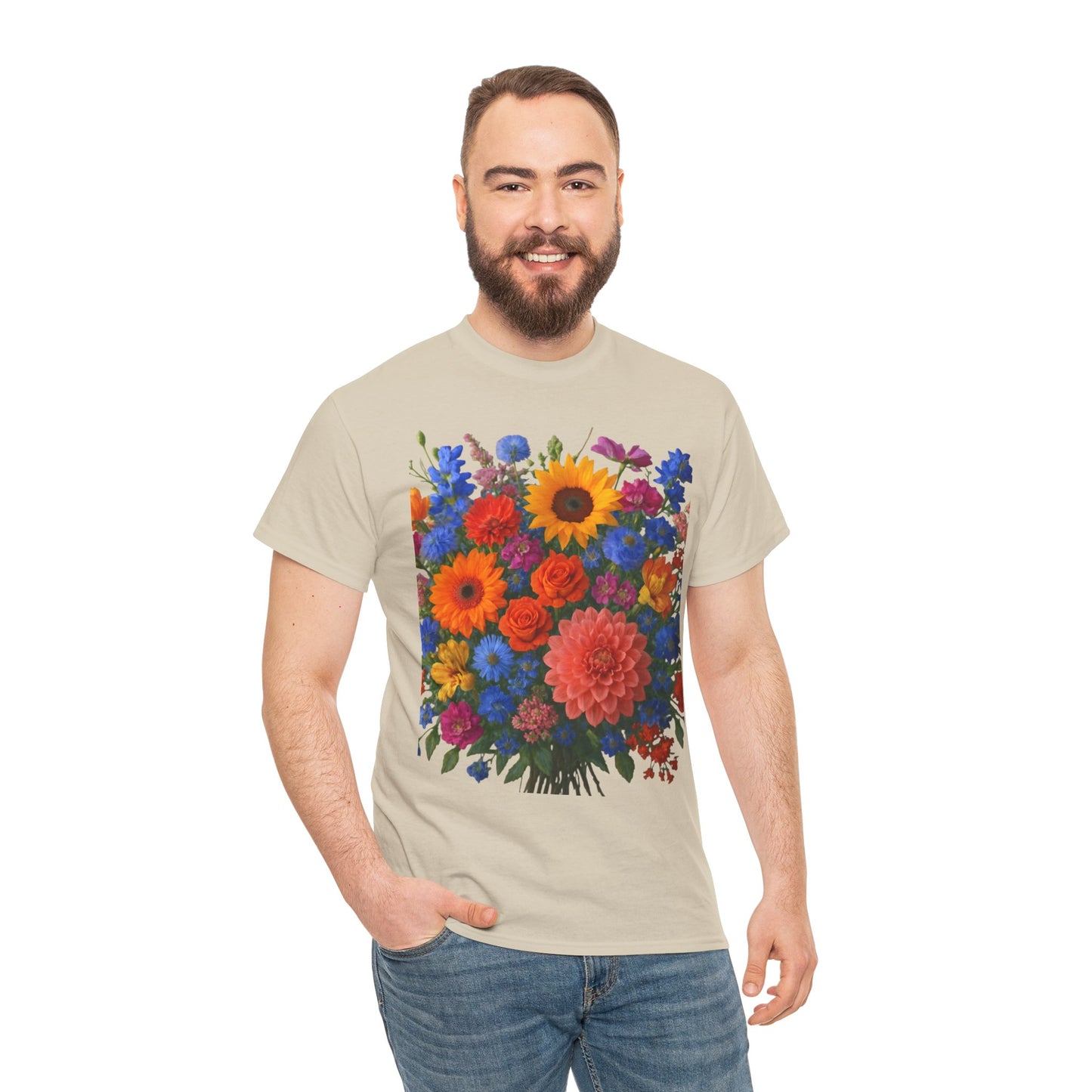 Garden Bouquet Flower T-Shirt – Summer Floral Aesthetic Tee