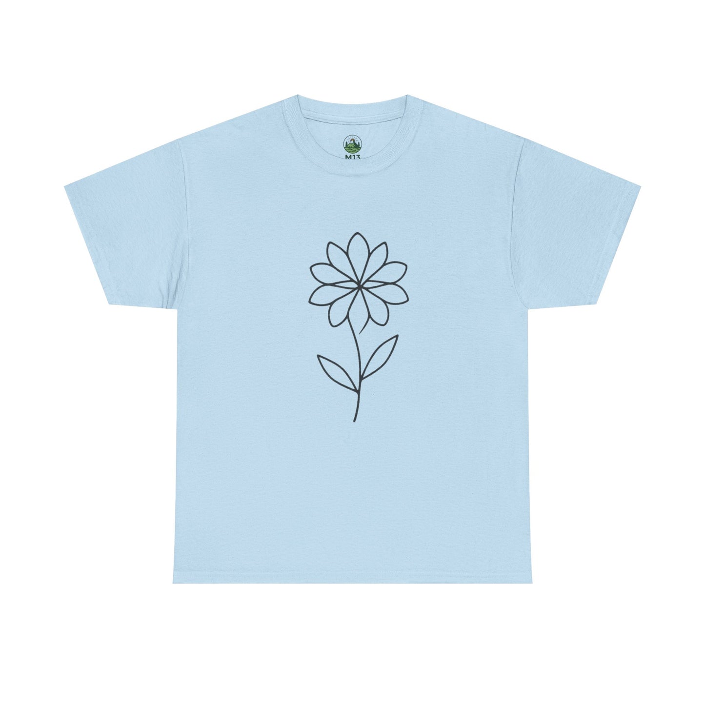 Minimalist Flower T-Shirt – Soft Floral Aesthetic Tee