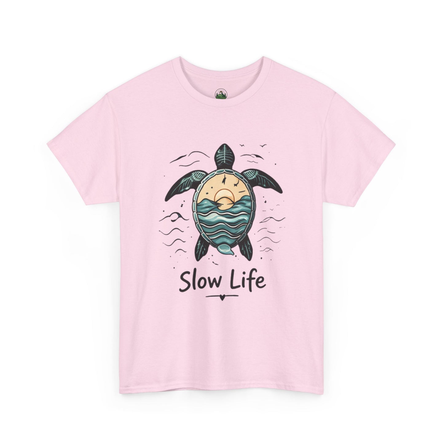 Slow Life Turtle Shirt – Aesthetic Ocean Tee for Relaxed Souls & Beach Lovers