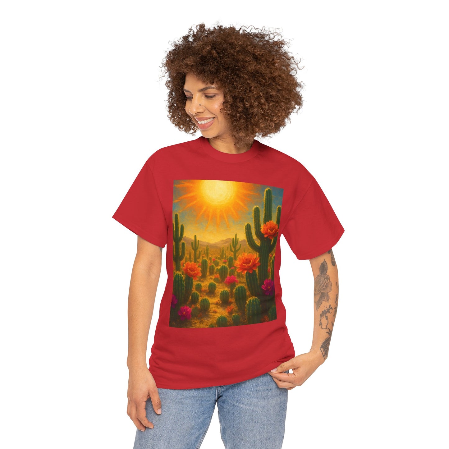 Desert Bloom T-Shirt – Minimalist Nature Aesthetic Tee