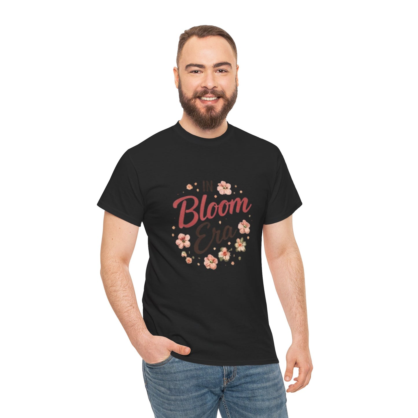 In Bloom Era T-Shirt –Bloom Minimalist Floral Aesthetic Tee, Cute Feminine Graphic Shirt