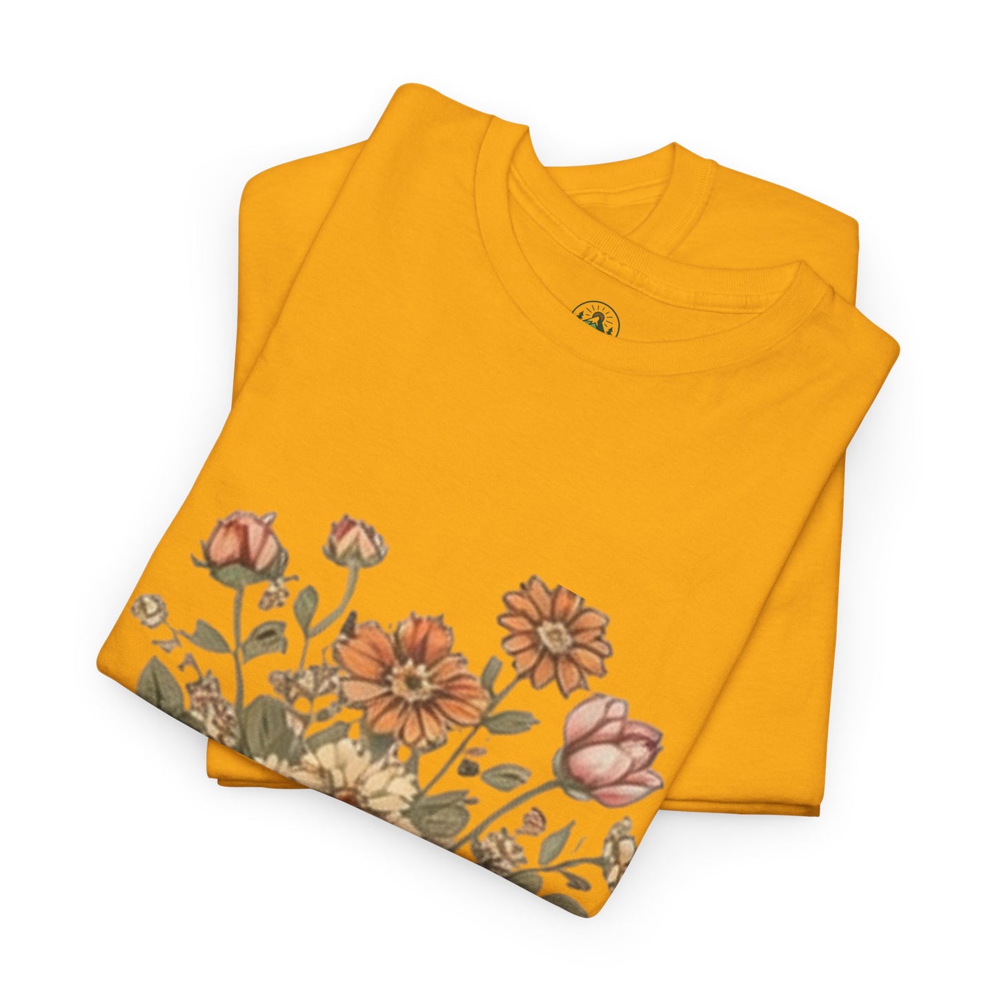 Nature Is My Therapy T-Shirt - Minimalist Floral Design Tee