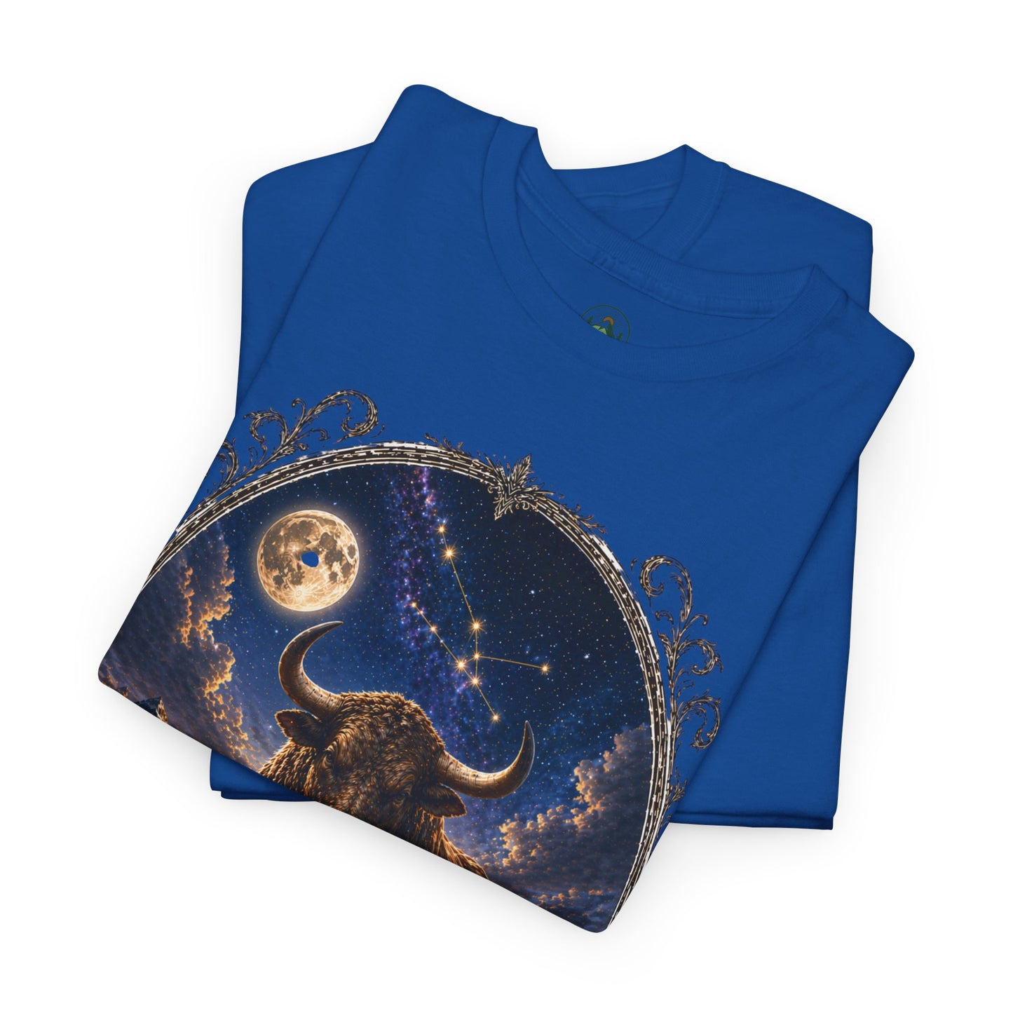 Taurus Zodiac T-Shirt – Mystic Bull Night Design | Nature & Astrology Tee