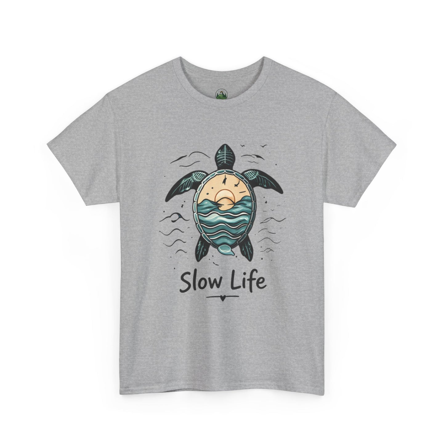 Slow Life Turtle Shirt – Aesthetic Ocean Tee for Relaxed Souls & Beach Lovers