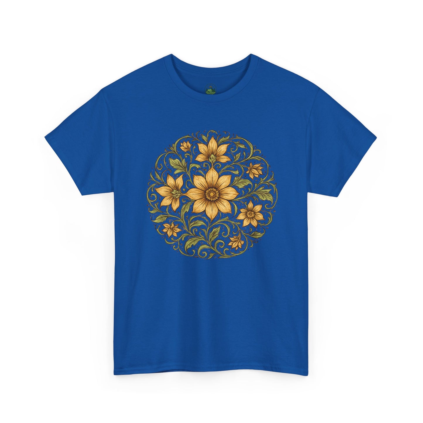 Spring Awakening Mandala T-Shirt – Boho Floral Aesthetic Tee