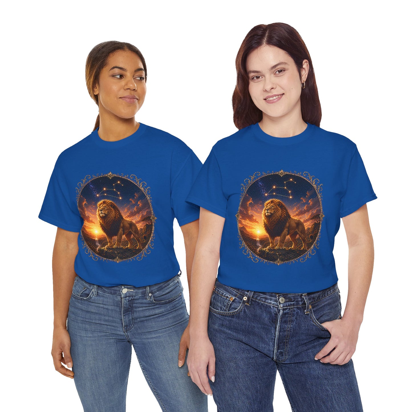 Leo Zodiac T-Shirt – Majestic Lion Cosmic Design | Bold Astrology Power Tee