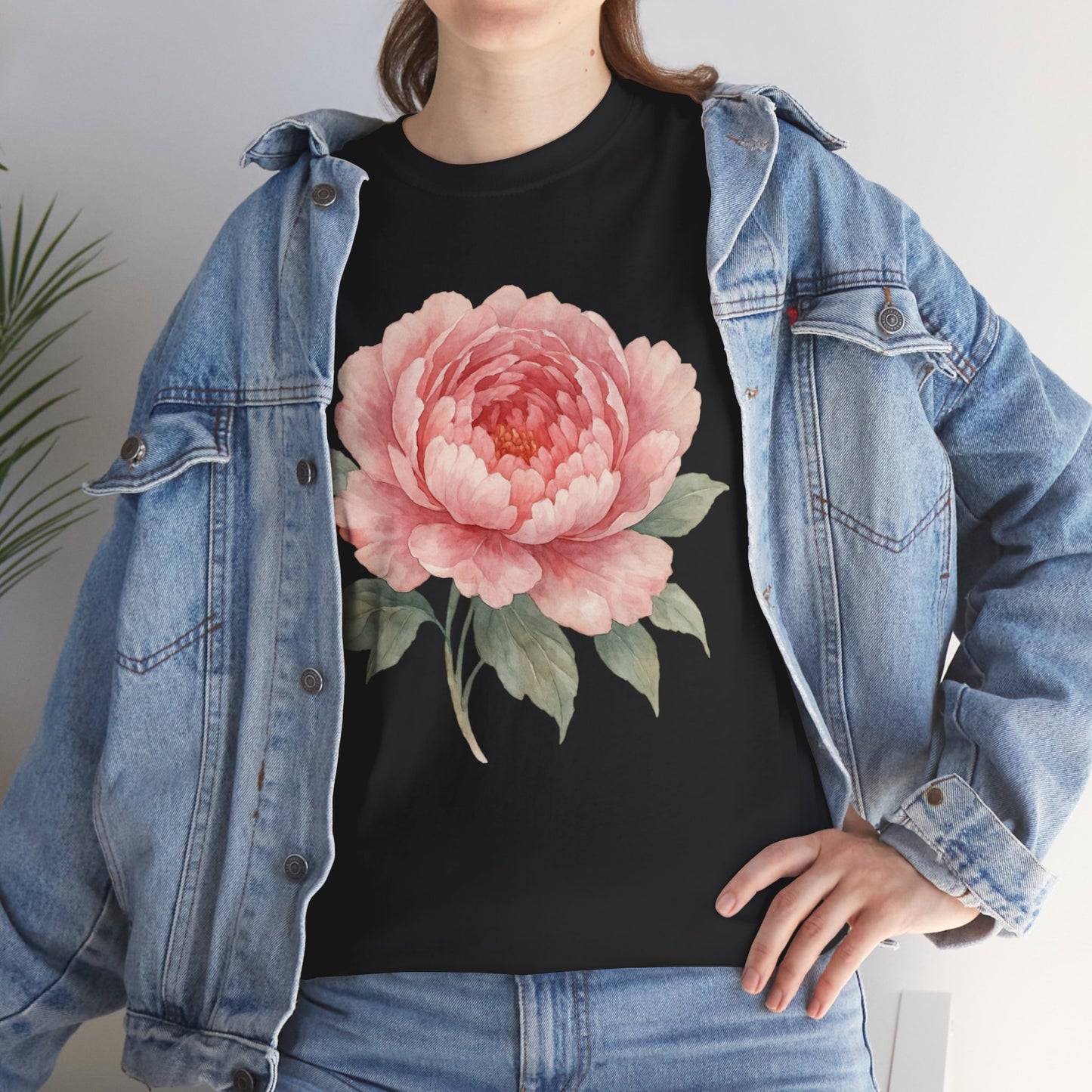 Peony Flower T-Shirt – Soft Floral Aesthetic Tee
