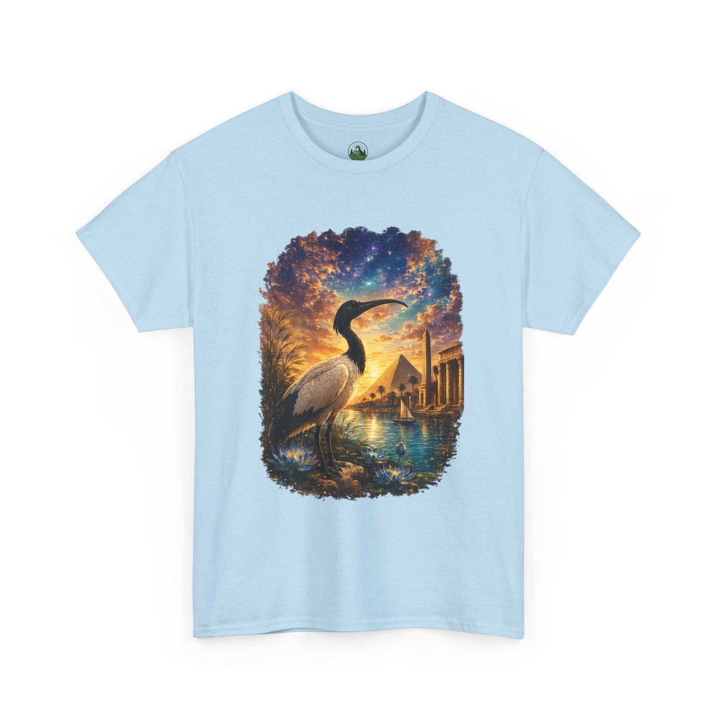 Spirit of Ancient Egypt – Sacred Ibis Nature T-Shirt | Egyptian Wildlife Graphic Tee