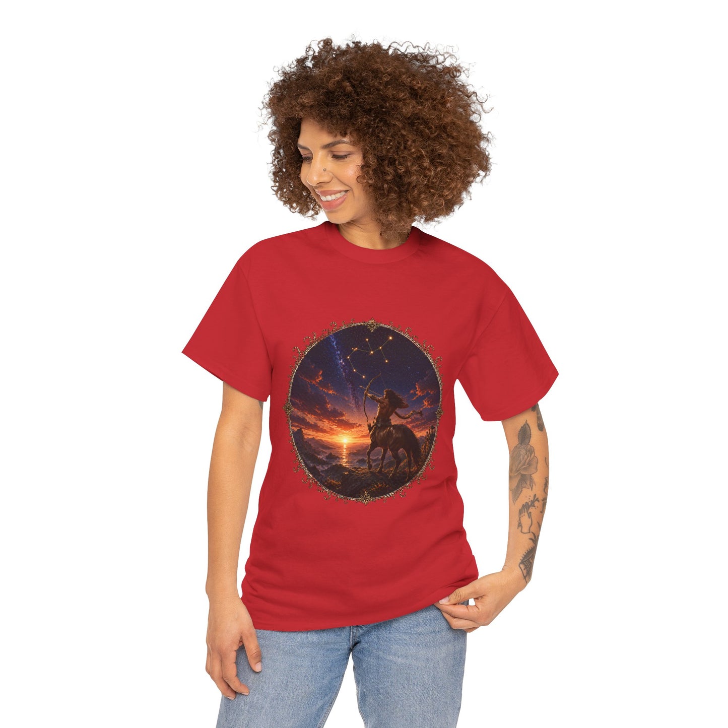 Sagittarius Zodiac T-Shirt – Archer Adventure Design | Free Spirit Astrology Tee