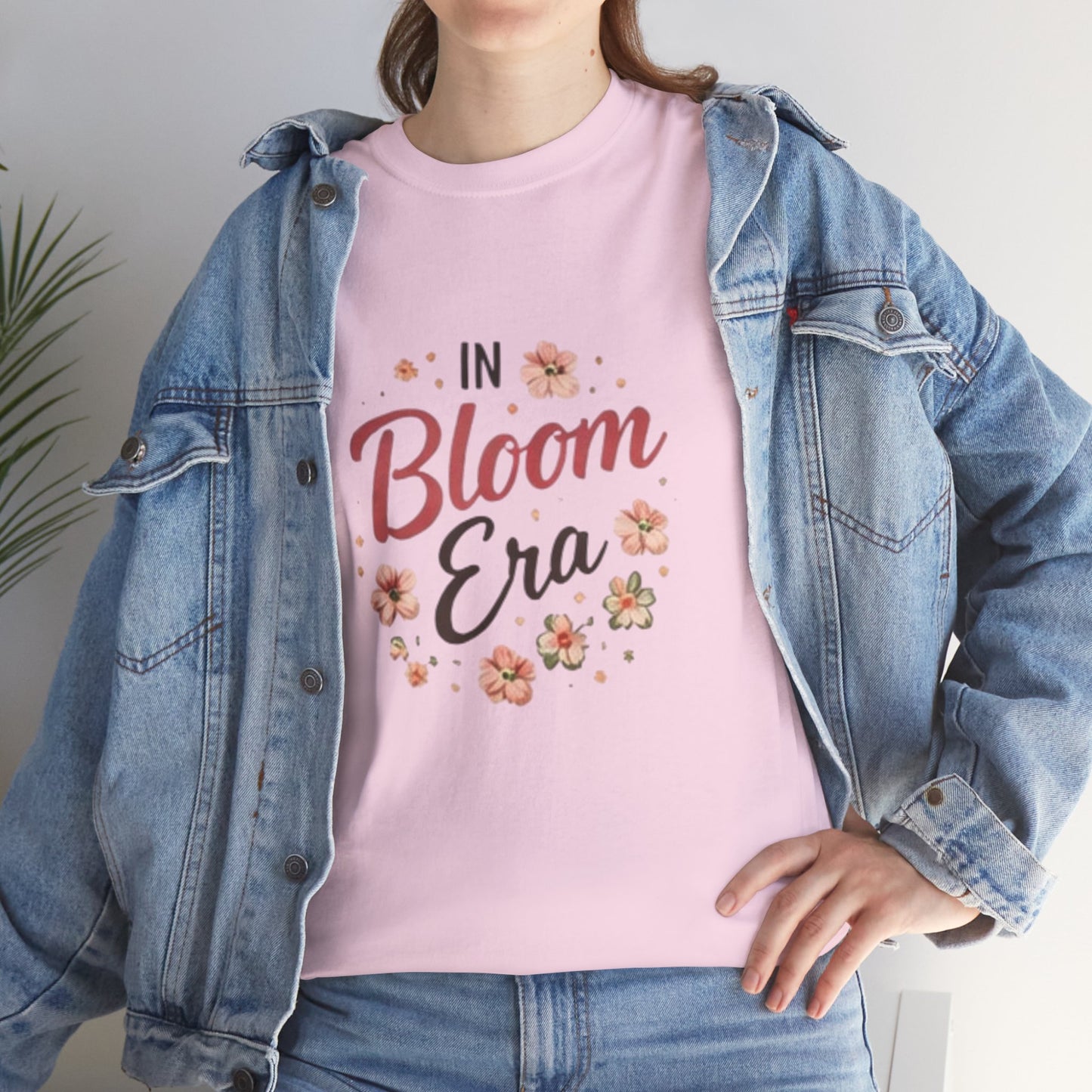 In Bloom Era T-Shirt –Bloom Minimalist Floral Aesthetic Tee, Cute Feminine Graphic Shirt